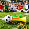 Stadium Horn Toy 2Pcs Soccer Cheering Horn, 3 Tone Sports Fan Noise Maker, Handheld Football Trumpet for Game Day, Party Accessory Outdoor