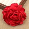 Burn Edge Rose Fabric Flower: 8.5cm Handmade Accessory for DIY Clothing and Jewelry