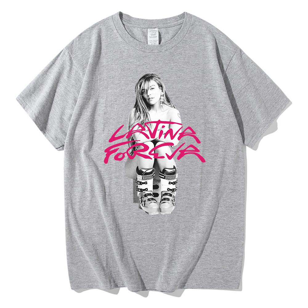 Fashion Karol G LATINA FOREVA T Shirt 2025 New Song Retro Men/women Clothing Harajuku Clothes Summer Cotton Graphic T Shirts