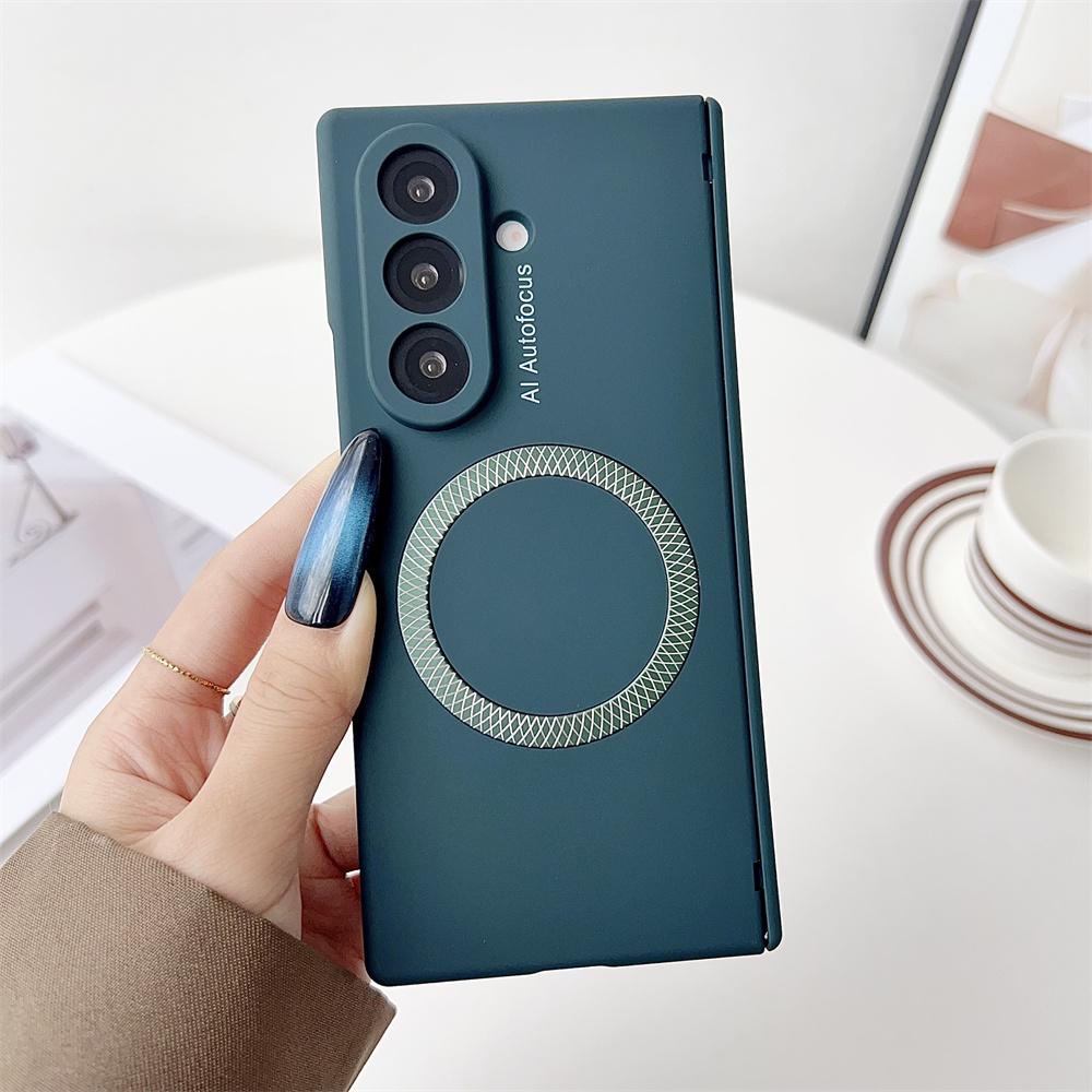For Samsung Galaxy Z Fold7 5G Case Compatible with MagSafe Hinge Protection Hard PC Phone Cover