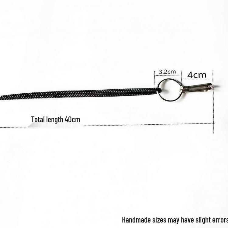 Прочный плетеный нейлоновый ремешок для ключей со стальной пряжкой