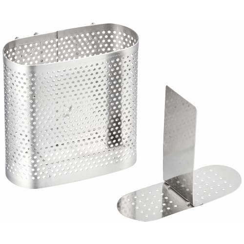 PEARL METAL Stainless Steel Perforated Dish Drainer Pocket, At Aqua, HB-3943, Silver