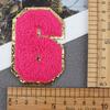 Mixed Color English Alphabet Embroidery Cloth Sticker Digital Towel Embroidery Computer Embroidery Stamp Clothes Smiley Face Patch Sticker