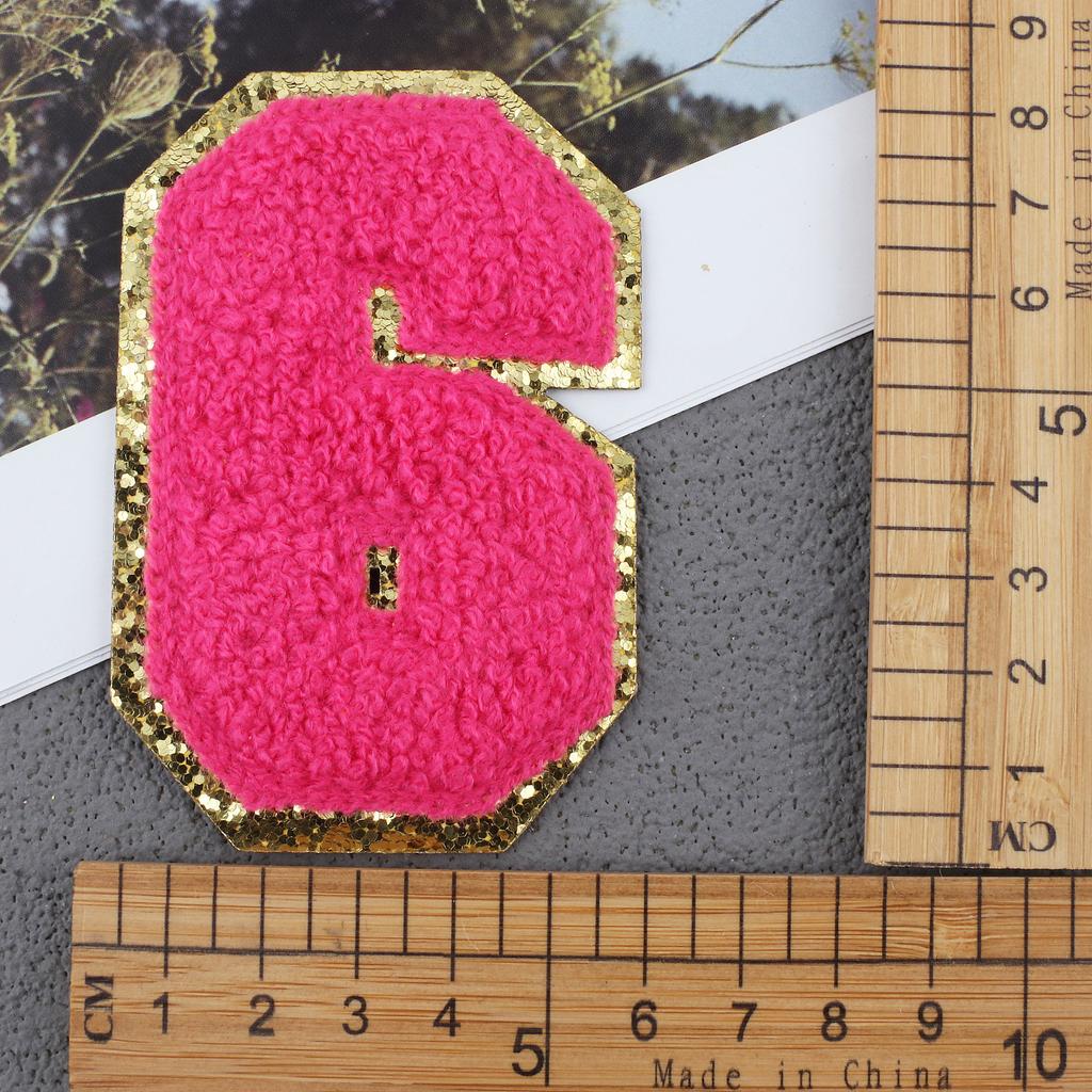 Mixed Color English Alphabet Embroidery Cloth Sticker Digital Towel Embroidery Computer Embroidery Stamp Clothes Smiley Face Patch Sticker