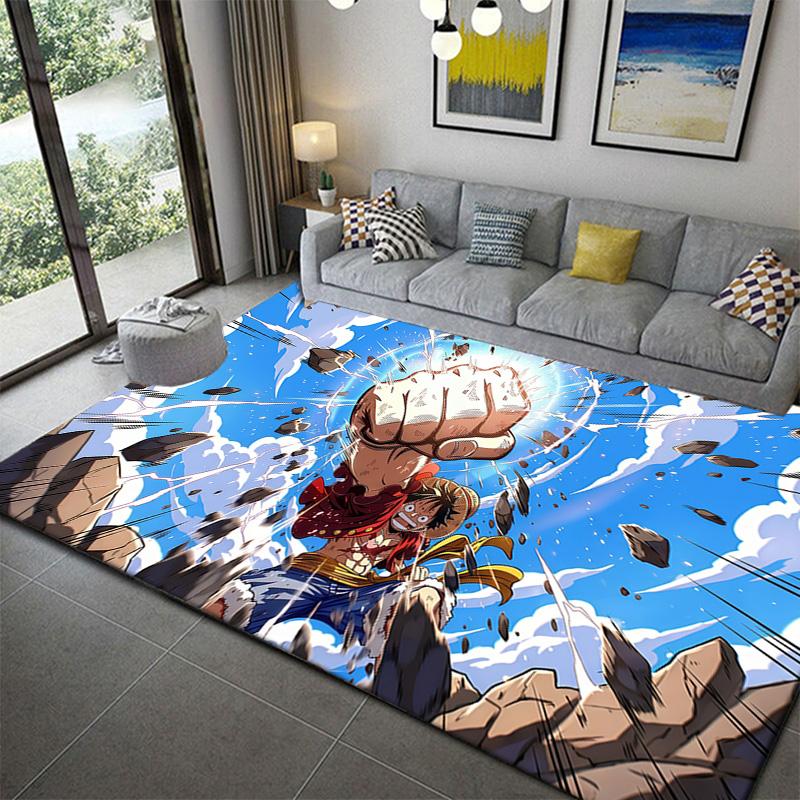 One Piece Anime Living Room Rug Non-Slip Durable Mat for Bedroom Decor