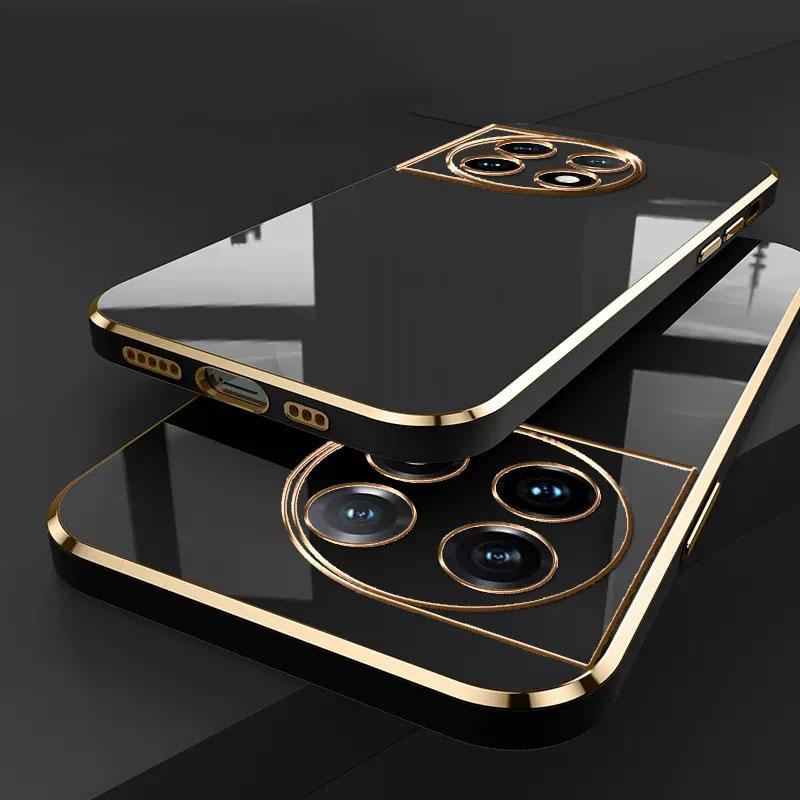 Роскошный чехол для телефона с квадратным покрытием для OnePlus 11 11R OnePlus11 OnePlus11R One Plus 11 5G противоударная мягкая силиконовая задняя крышка