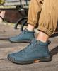 Men'S Hand-Stitched Shoes Plus-Size Casual Shoes Comfortable Soft Ankle Boots Outdoor Non-Slip Wear Boots