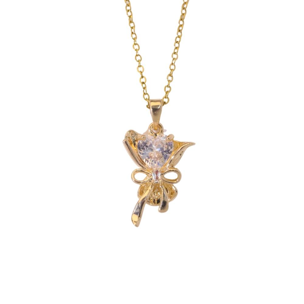 Модные подвески-букеты для женщин, ожерелья с цирконием, аксессуары для свадебной вечеринки