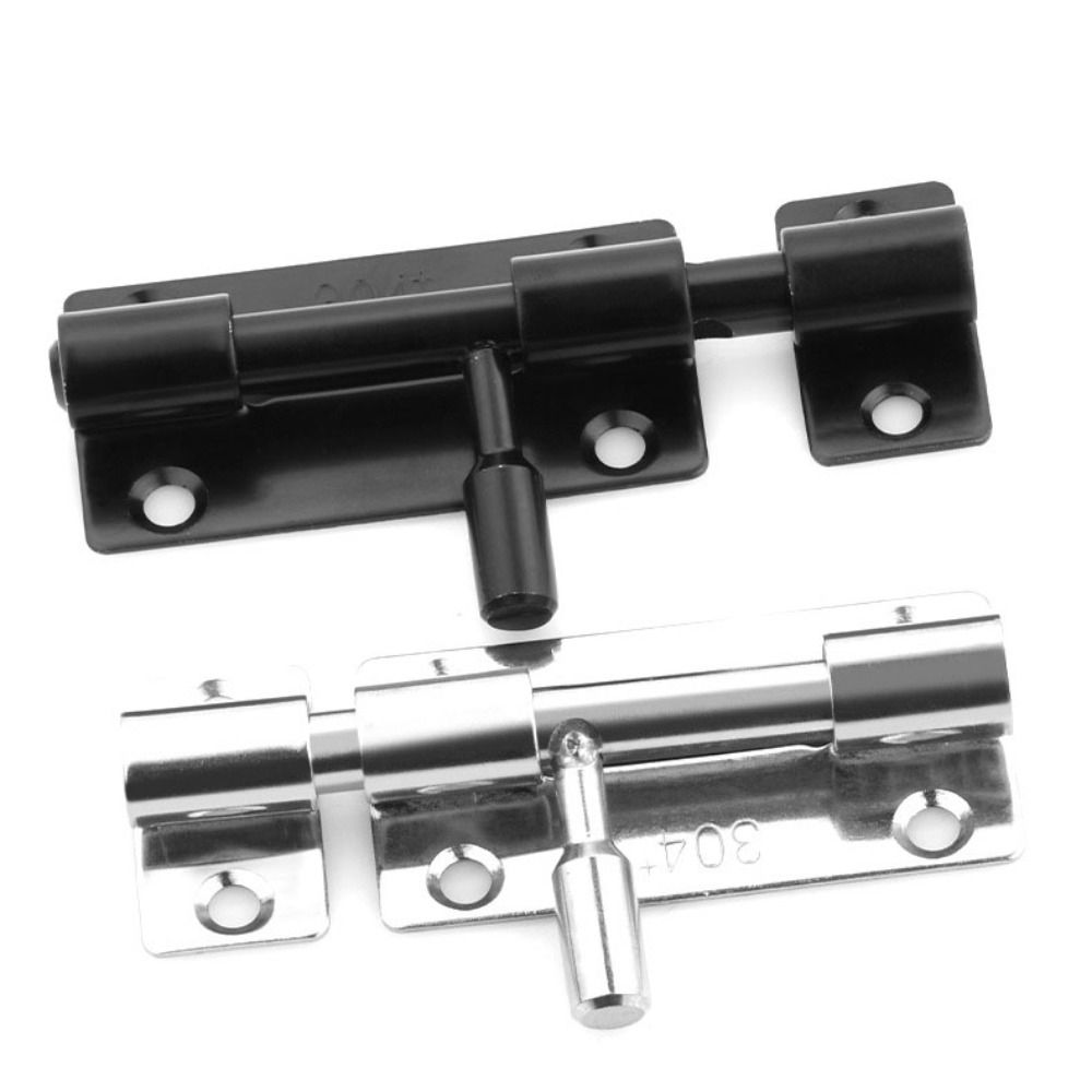 Дверной замок из нержавеющей стали, серебристый/черный, противоугонный, прочный, дверной замок для деревянной двери