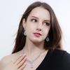 CMM Top AAA Цирконий Женское праздничное платье Ожерелье Серьги Набор