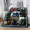 Dragons Friendship Personalized Name Blanket Lightweight Personalized Blanket Comfortable Great for Seaside Picnics Office Home Decor All-Season Use