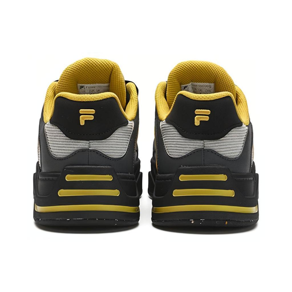 Fila Fusion 50-50 Удобные Универсальные Модные Амортизирующие Низкие Кеды для Скейтбординга Мужские кеды Черный Серый T12M412201FPB