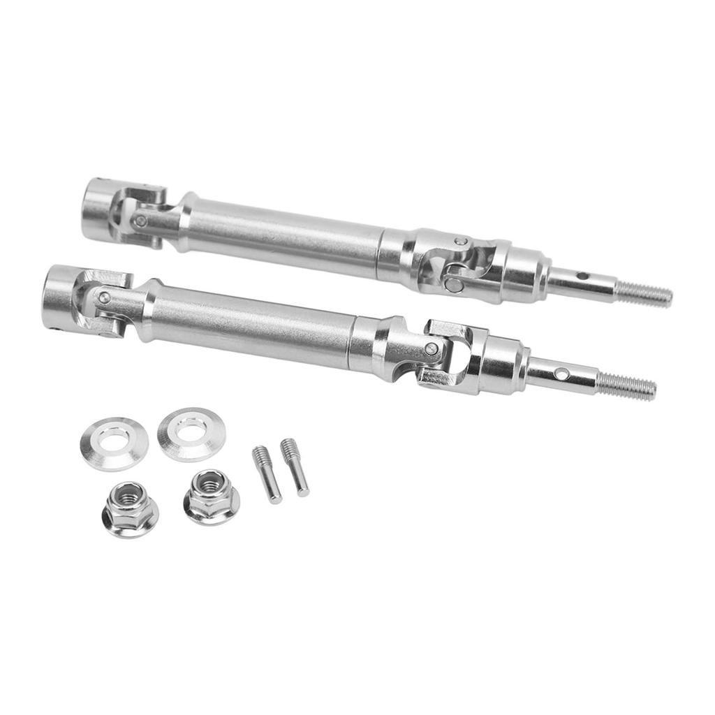 2Pcs RC Front Drive Shaft Stainless Steel Set Kit for Traxxas SLASH 4x4 Rustler Stampede