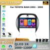 Android 13 беспроводной Carplay для TOYOTA RAV4 2003-2005 аудио стерео автомобильный радиоприемник мультимедийный плеер 4G GPS навигация 2 Din экран