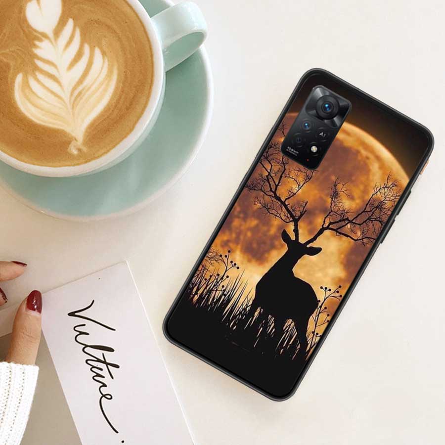 Чехол для телефона Shooting Elk in The Sunset Forest для Redmi Note 13 Pro 5G Plus 12 12C 10 10A 10C 9 9A 9C 9T 8 8A K60 K70 Pro Xiaomi