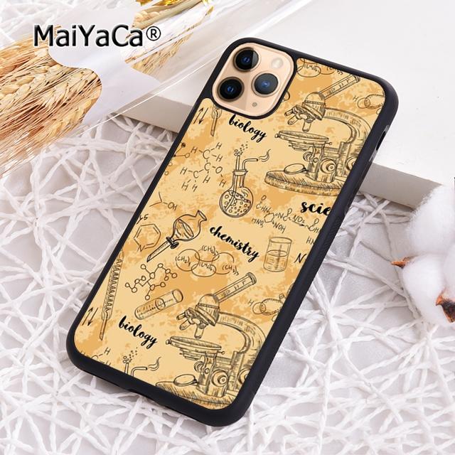 Vintage Seamless Chemistry Laboratory Phone Case For iPhone 17 Air 16 pro max 15 14 plus 12 13 Cover coque