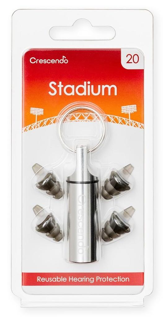 CRESCENDO Earplugs for Watching Sports Ear Protectors Stadium 20