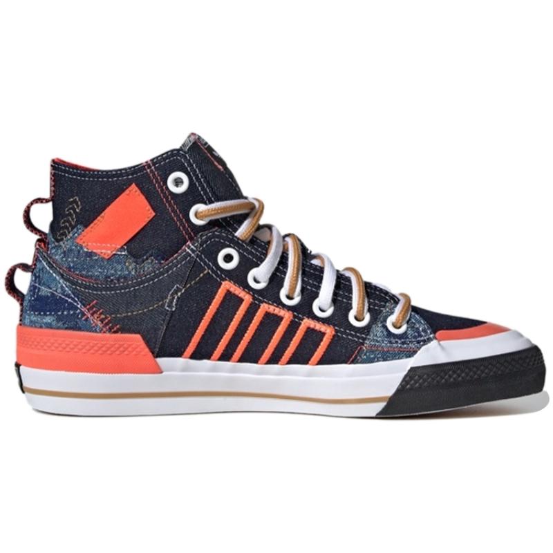 adidas Кеды Nizza Hi Dl 'Джинсовый пэчворк' FZ5238