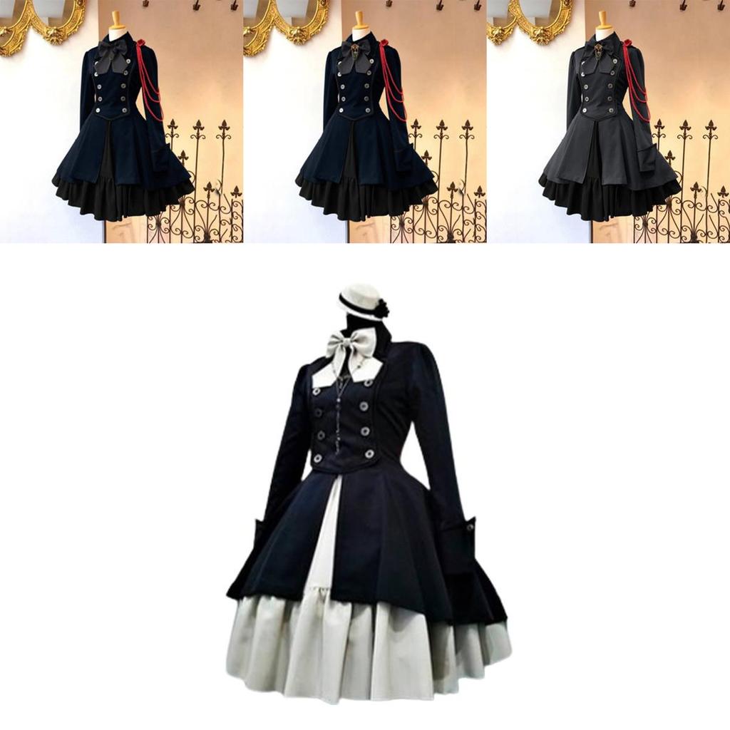 Medieval Renaissance Vintage Butterfly Long Sleeve Cosplay Dress