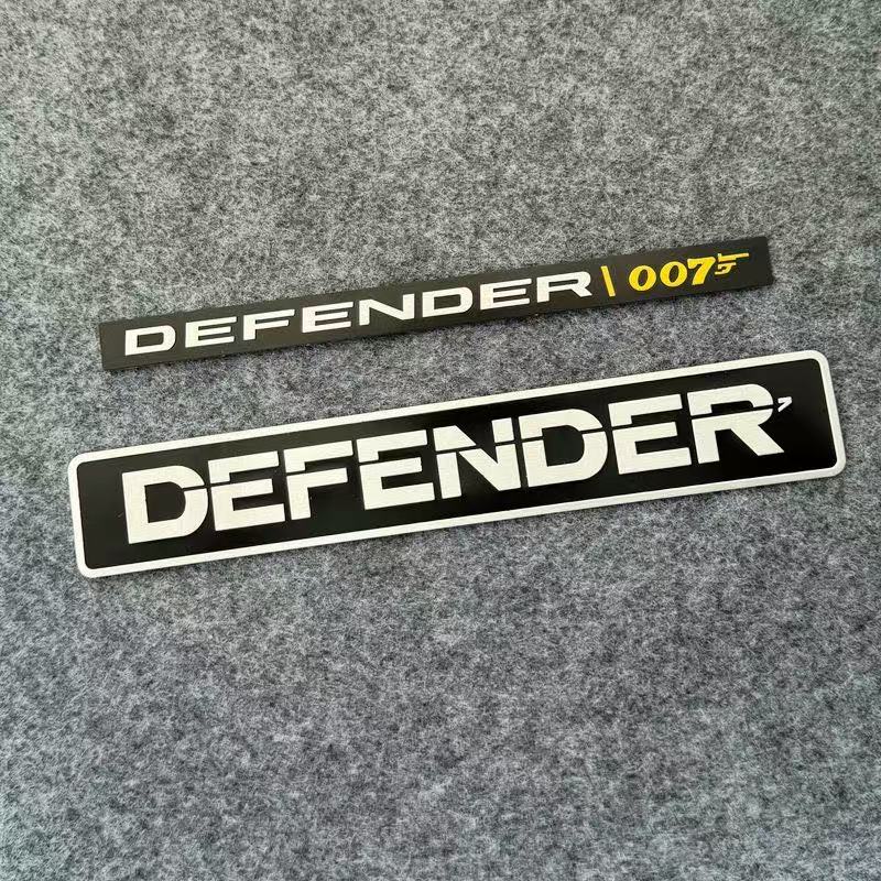 Fits Land Rover Defender Sticker DEFENDER Badge Personalized Modified Rear Emblem Hood Badge Metal Letter Logo FG3