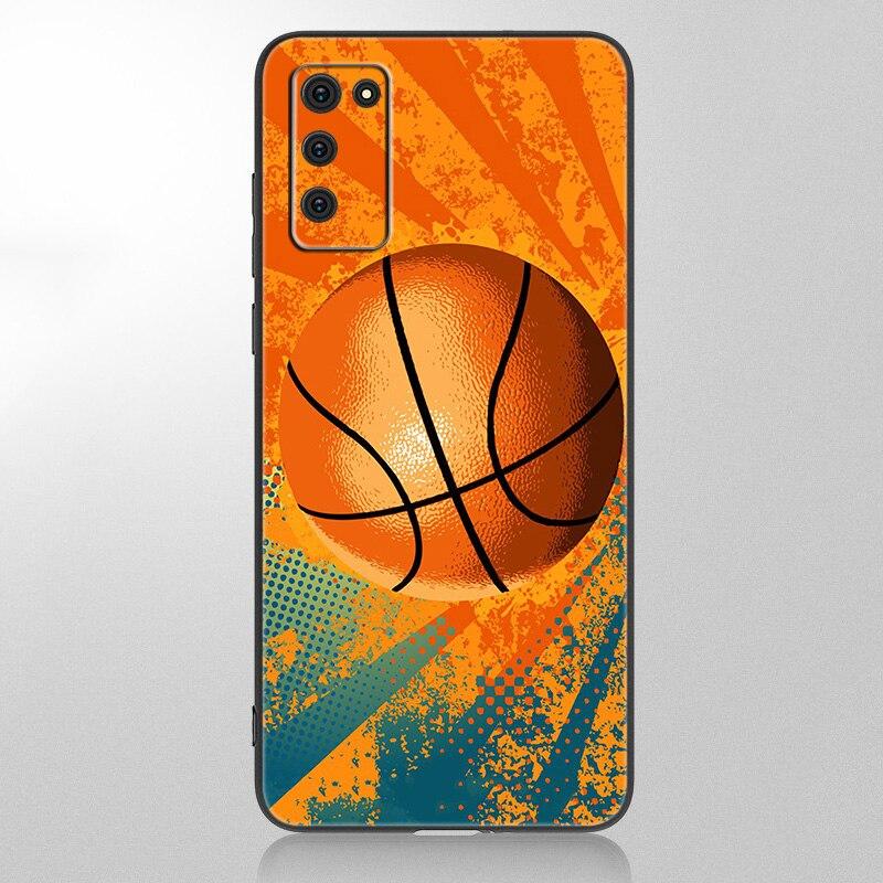 Чехол для телефона с баскетбольной корзиной для Samsung Galaxy A12 A02S A22 A32 A52 A72 A71 A51 A41 A31 A21 A11 A50 A70 A10S A20S, черный чехол