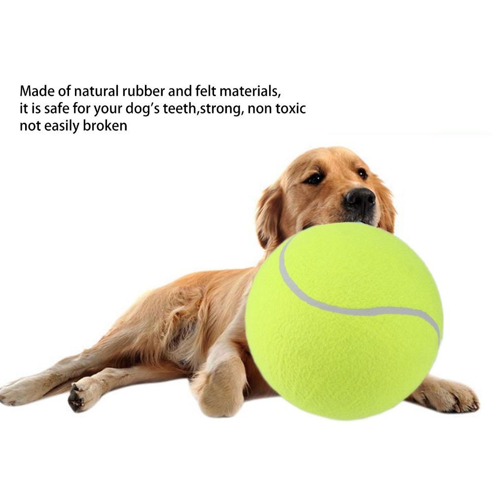 9.5 Inch Round Shape Inflatable Pet Tennis Ball 9.5 Inch Dog Training Tennis Toy Medium Large Dogs