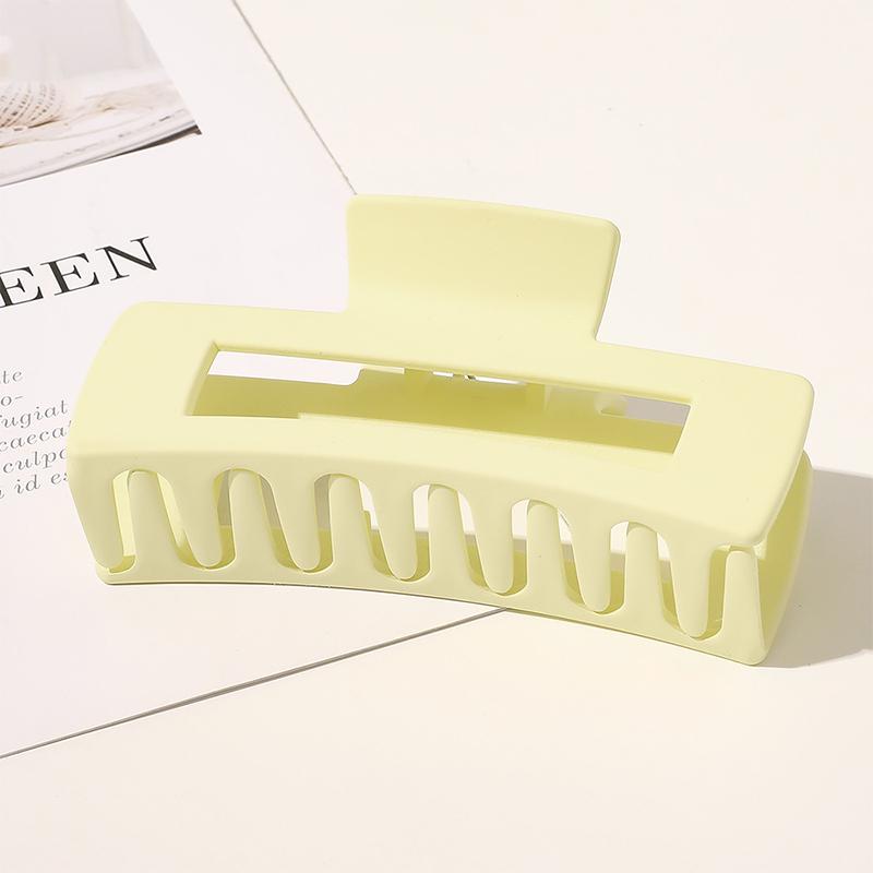 1Pc Big Size 10.5cm Rectangle Matte Hairpin Crab Vintage Hair Claws Trendy Hair Clip Hair Accessories For Women With Thick Hair