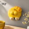 Novelty Switch Cover for Bedroom Funny Cat Butt Light Cover, 3D Double Rocker Decor Wall Plate, Creative Gift Lovers Printed Shaped Easy