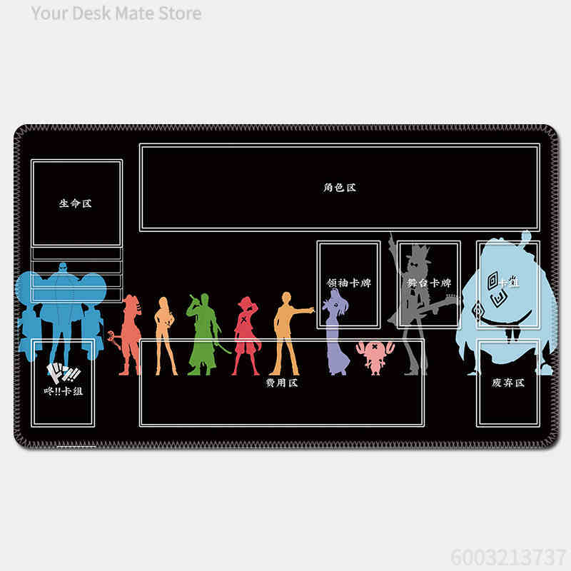One Piece Luffy Card Battle Table Mat Opcg Zoro Robin Ace Single Player Board Game Card Battle Mat Anime Gift