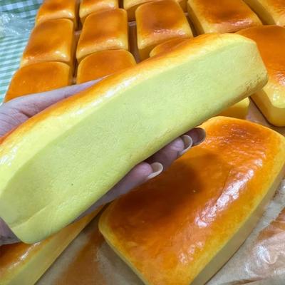 Сырный Торт Хлеб Сквиши Игрушка Медленно Поднимающаяся Жареный Рисовый Пирог Медленный Отскок Сжимающая Игрушка Снятие Стресса Рука Расслабляющая Игрушка Подарок Игрушка