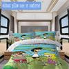 Sanjay and Craig Pattern Bedding,Quilt Set Quilt Cover Pillowcase Home Birthday Gift (1*duvet cover+2*pillowcase,without core)SSJT0917129