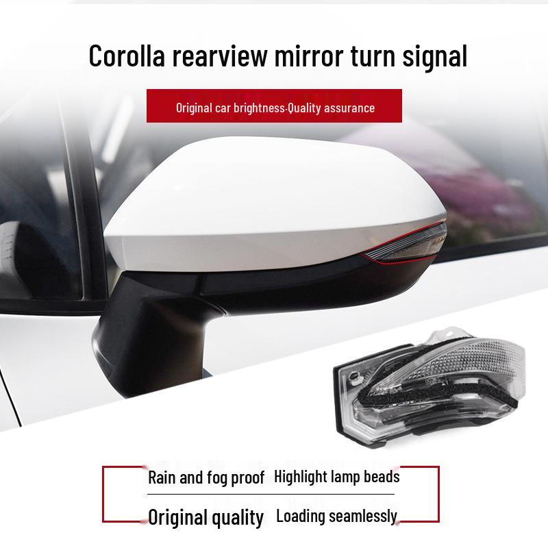 Compatible Cover for 2019-2020 Toyota Corolla Side Mirror Turn Signal