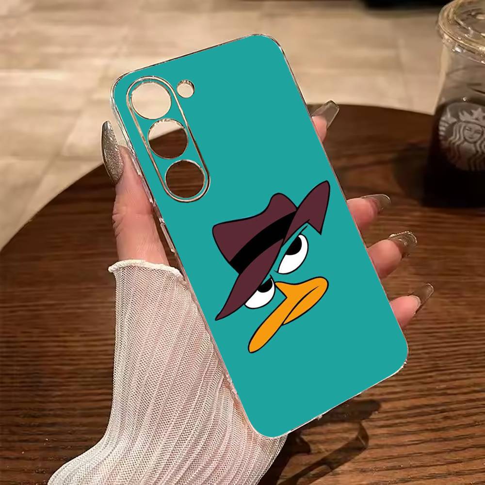 Прозрачный чехол для телефона P-Perry The P-Platypus для Samsung Galaxy A71, A70, A52, A51, A40, A30