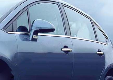 Наружняя окантовка стекол (нерж.) Hatchback, Carmos - Турецкая сталь для Citroen C-4 2004-2010 гг