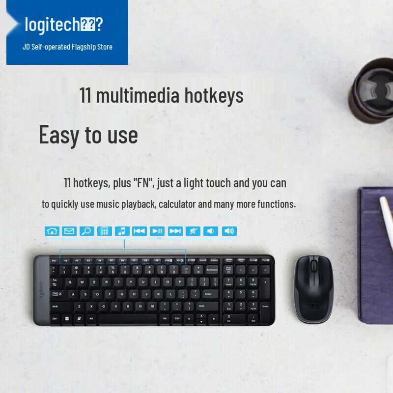 Logitech Беспроводной комплект клавиатуры и мыши MK220