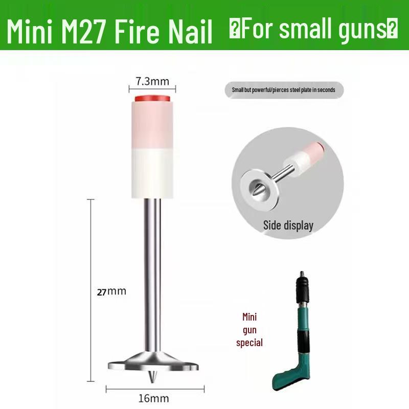 Бесшумный мини-гвоздезабивной пистолет для бетона и стен