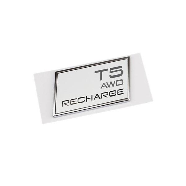 Car 3D ABS Trunk Badge Emblem Decals Sticker For Volvo T3 T4 T5 T6 T8 B5 B6 AWD Recharge XC40 XC60 XC90 V60 S60 S80 S90 V40 C30