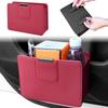 Mellbo Автомобильный мусорный контейнер для мусора, подвесной аксессуар для хранения, ПУ, магнитный, большой, красный, банка, коробка, чехол, кожа, закрытие, емкость,