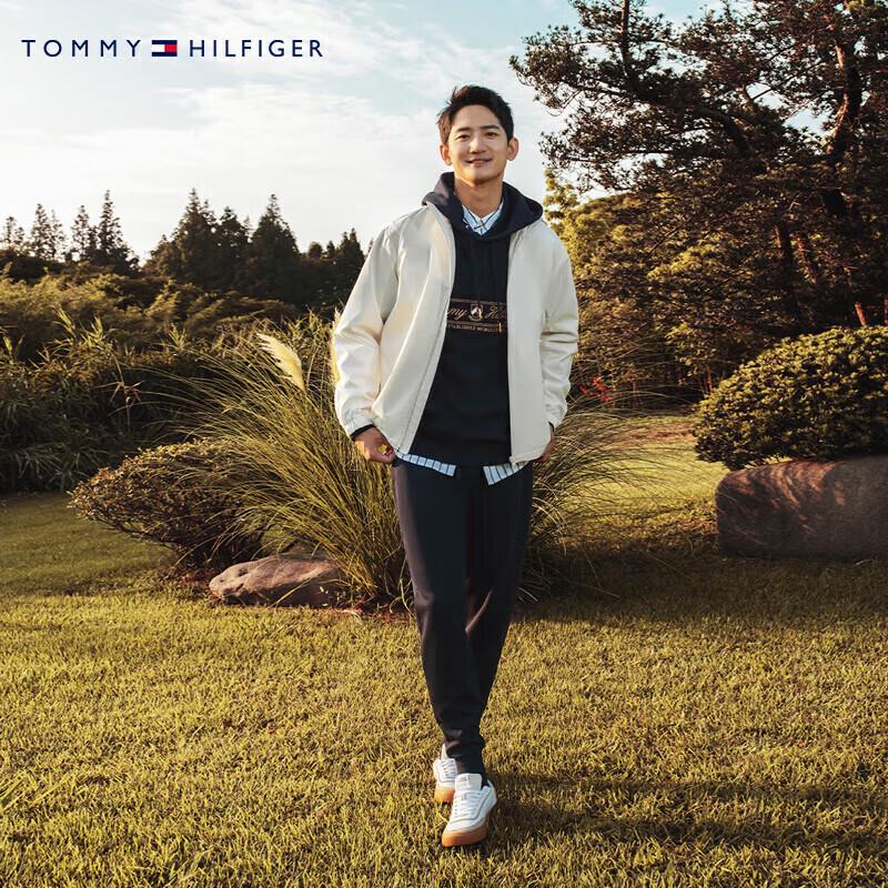 Tommy Hilfiger Мужские гладкие двусторонние трикотажные джоггеры