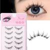 Wispy False Eyelashes Natural Look Cosplay Lashes Clear Band Fake Lashes  Women Girls