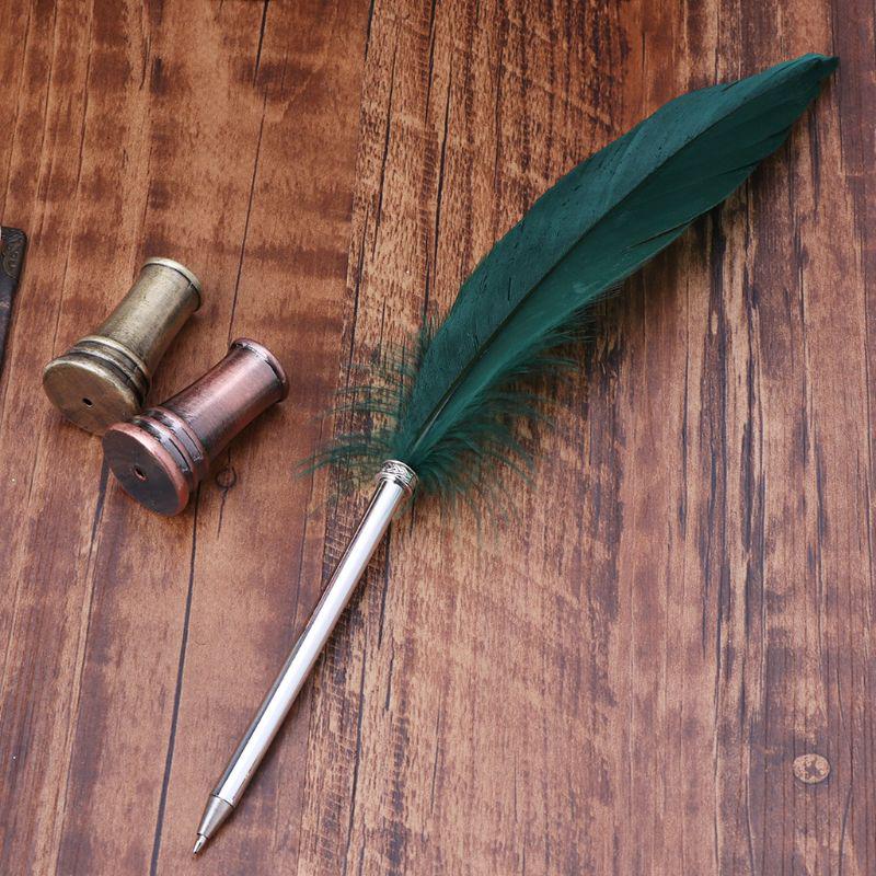 1 шт., винтажный держатель для ручек с перьями, металлическая подставка для авторучек, офисные школьные принадлежности, канцелярские принадлежности, студенческий подарок