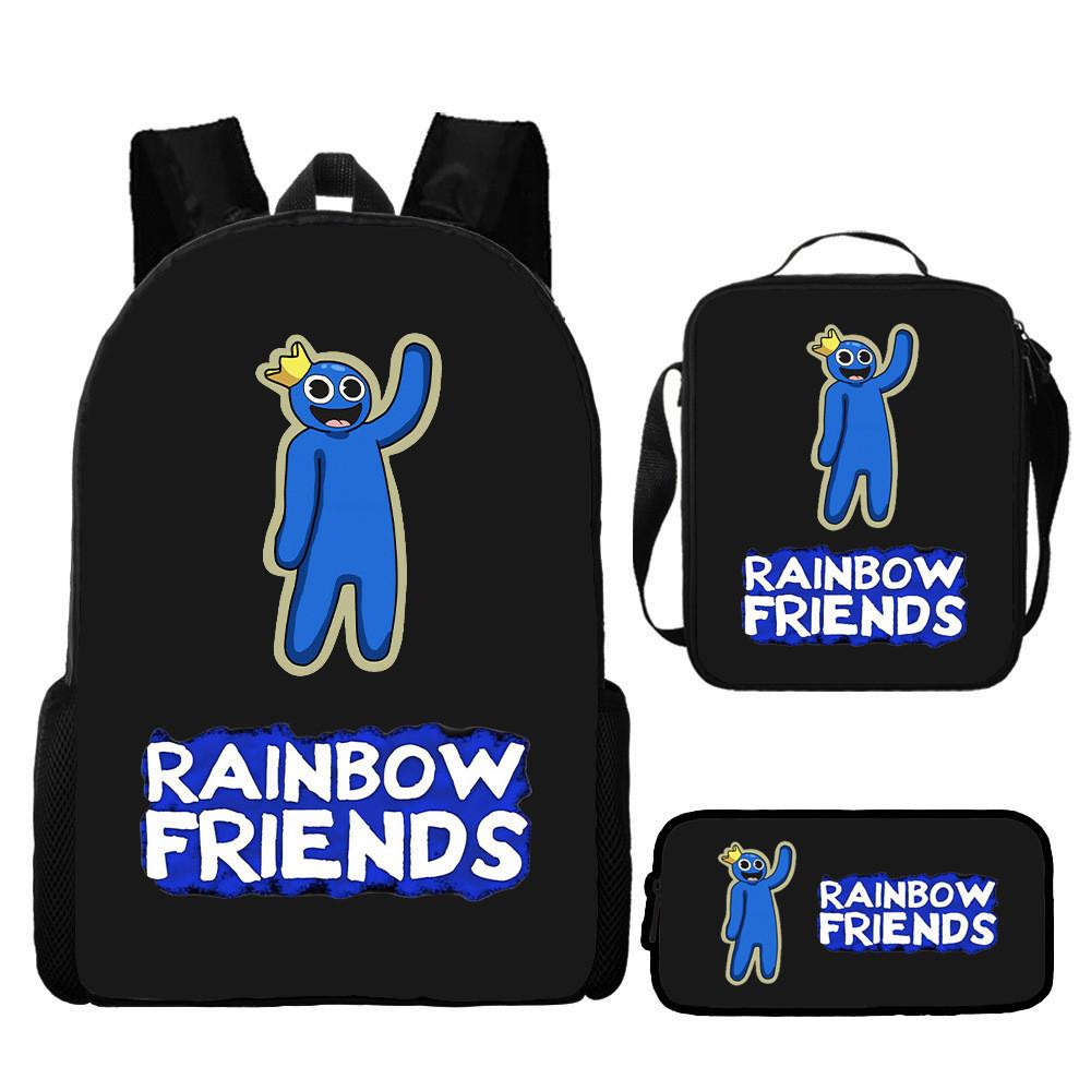 Детский дорожный рюкзак Rainbow Friends из прочного материала в модном уличном стиле для подростков