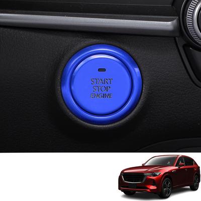 Bmolpt Крышка кнопки запуска двигателя Совместима с Mazda CX-60 Серия KH (Сентябрь 2022 г. — настоящее время)