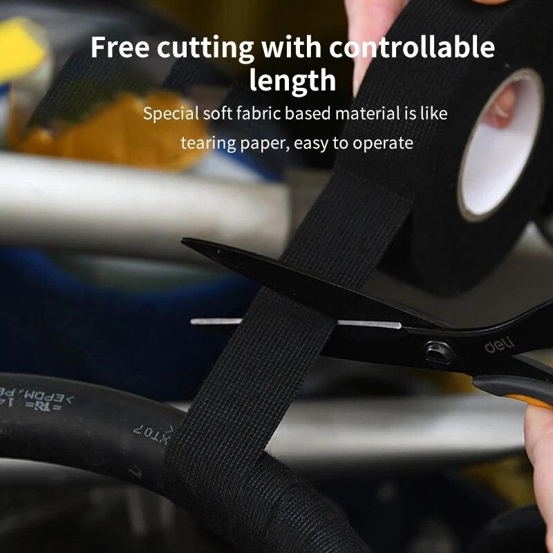 15m Tape Car Engine Compartment Car With High Temperature Resistance Insulation Flame Retardant Velvet Electrical Tape Cloth