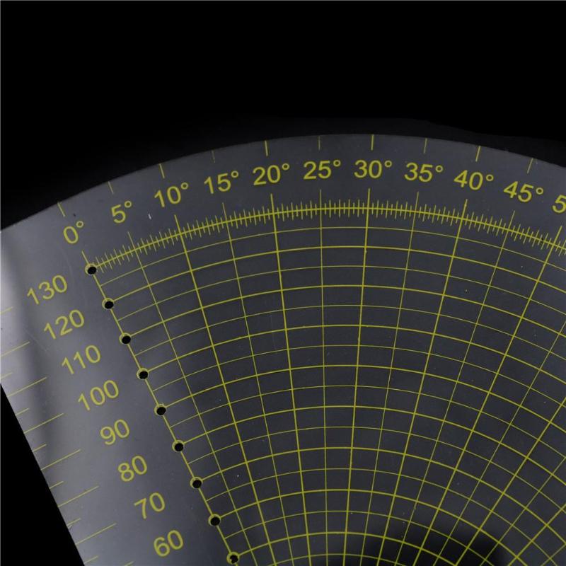1 шт. швейные инструменты для пэчворка скрапбукинг круг веер линейка ремесло