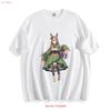 Uma Musume Matikanetannhauser Платье-футболка Дизайн персонажа винтажный Стирка Удобное Стильное Мягкое Повседневное
