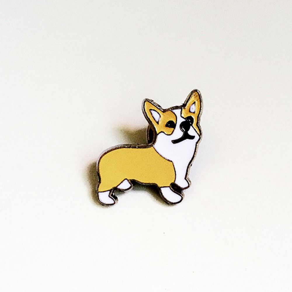 Cartoon Dog Dog Animal Enamel Pins Bulldog Cartoon Metal Badge Pet Dog Brooch Kid Gift