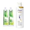 Зеленый чай Longjing Hawley & Hazel Зубная паста и кондиционер Dove Семейный набор