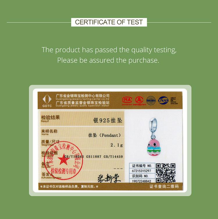 WOSTU Эмаль Веселая Волна Юбка Птица Серебряный 925 пробы Шарм Подвеска Подходит Браслет Изящные Ювелирные Изделия