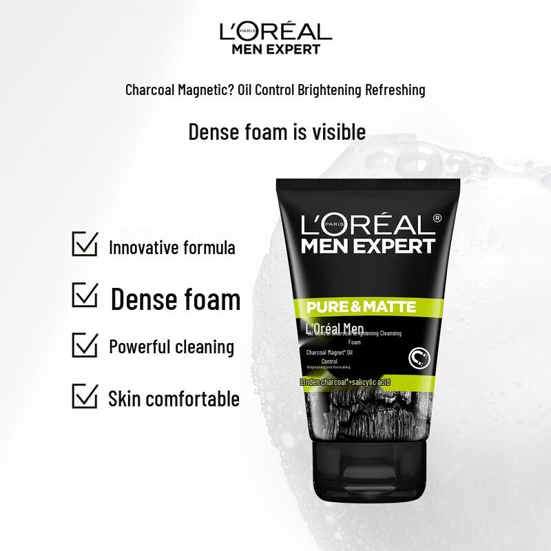 L'Oréal Men Expert Угольный очищающий гель для жирной кожи